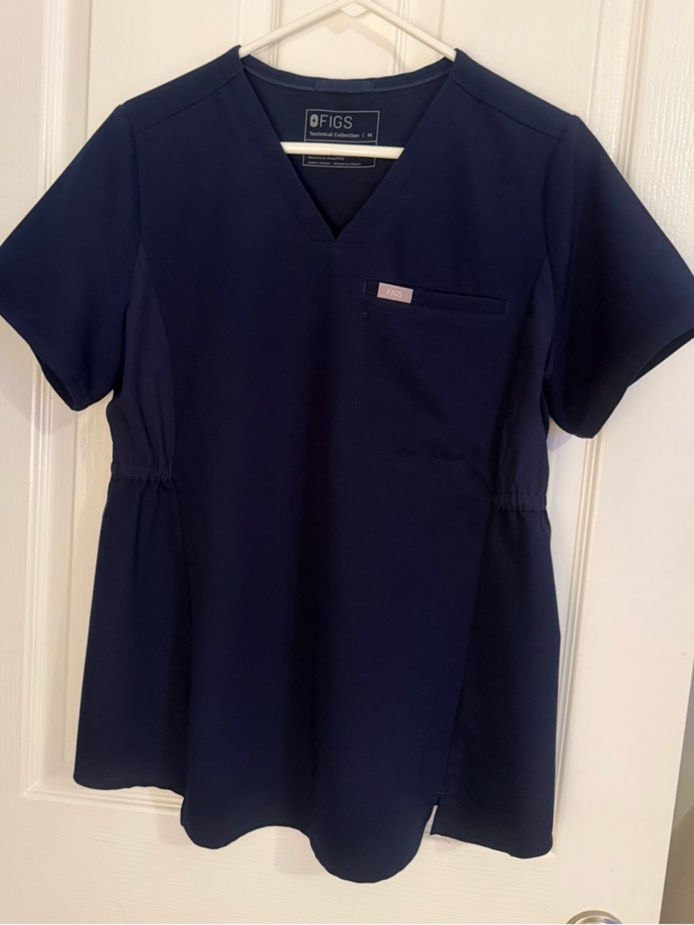 FIGS Women's Navy V-Neck Scrub Top